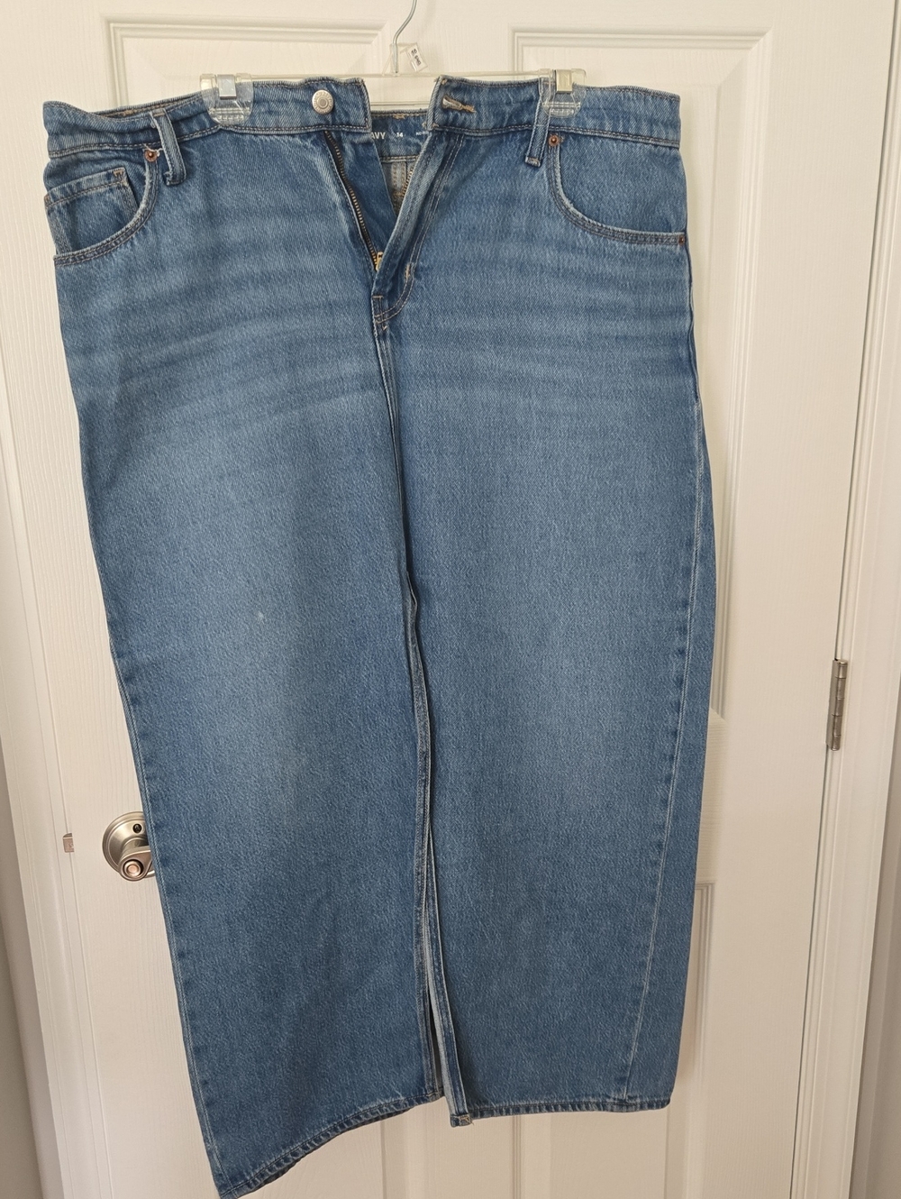 Women's High-Rise Jean Skirt- Blue